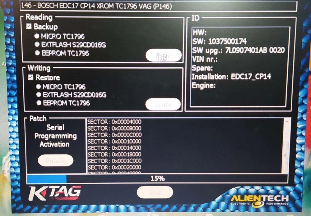 0281015872 7L0907401Q 7L0907401AB 1037500174 EDC17CP14 VW TOUAREG 3.0TDI CASA 2009Y ATgearbox KTAG FULL.rar