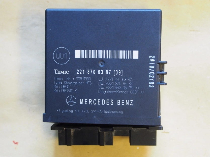 2218706185 Remote Trunk Release Control Module MB W221 4L40K FULL.rar